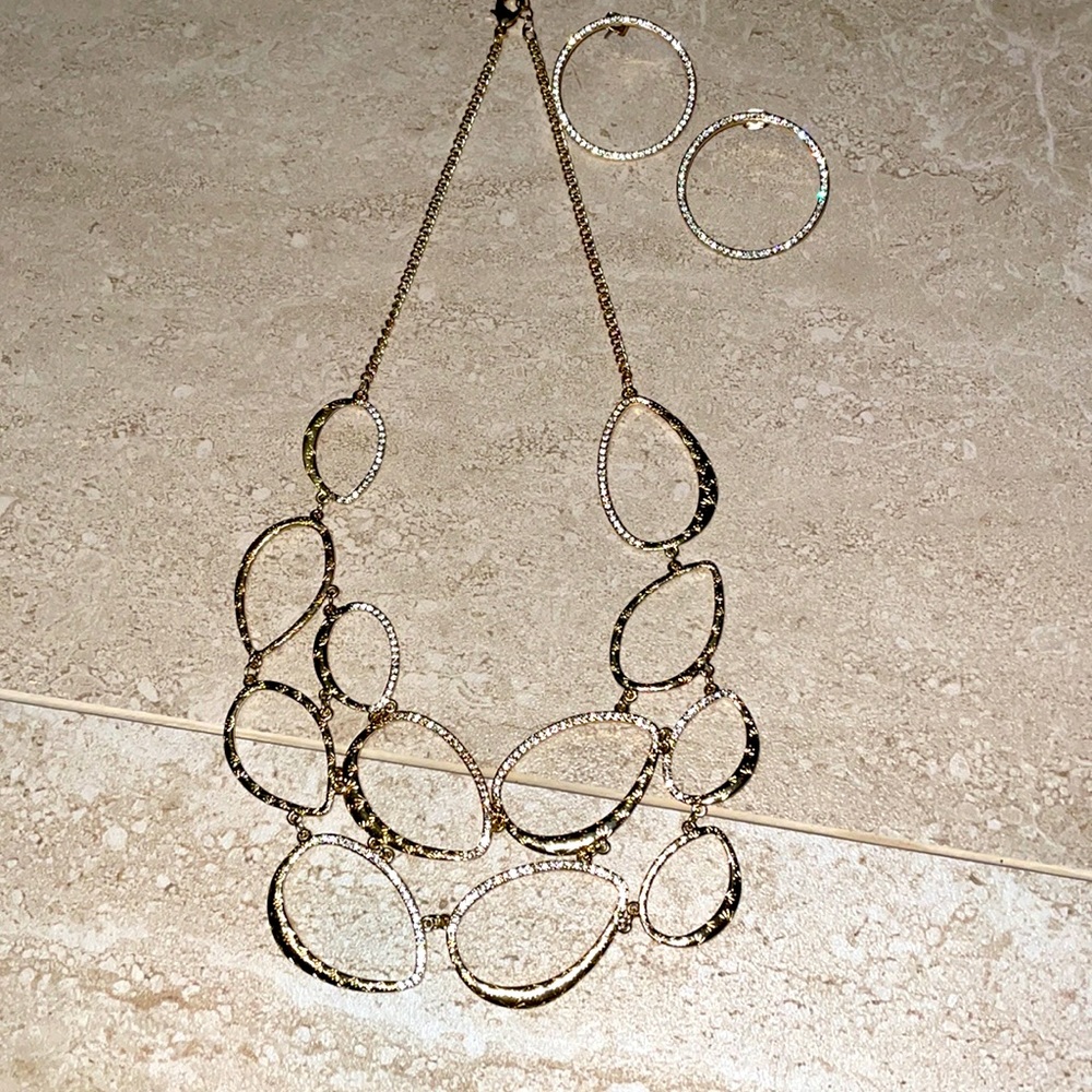 Statement Bracelet And Earrings - image 1